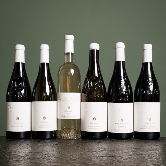 Neu von der südlichen Rhône: Chateau Serre Blanc 6er Verkostungspaket zum Sonderpreis! Neu von der südlichen Rhône: Chateau Serre Blanc 6er Verkostungspaket zum Sonderpreis!
