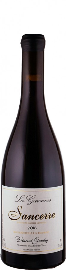 Sancerre Rouge Les Garennes 2016 Biowein - FR-BIO-01 - Gaudry, Vincent Sancerre Rouge Les Garennes 2016 Biowein - FR-BIO-01 - Gaudry, Vincent