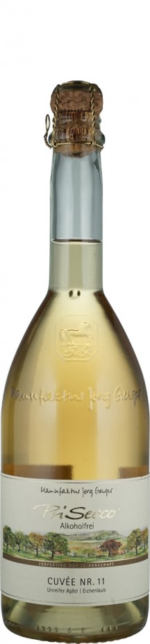 Prisecco alkoholfrei Cuvee Nr. 11, 0,75 ltr. Unreifer Apfel, Eichenlaub - Manufaktur Jörg Geiger GmbH Prisecco alkoholfrei Cuvee Nr. 11, 0,75 ltr. Unreifer Apfel, Eichenlaub - Manufaktur Jörg Geiger GmbH