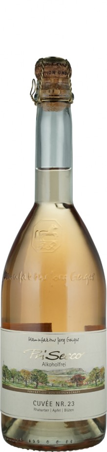 Prisecco alkoholfrei Cuvee Nr. 23 Rhababer, Apfel, Blüten - Manufaktur Jörg Geiger GmbH Prisecco alkoholfrei Cuvee Nr. 23 Rhababer, Apfel, Blüten - Manufaktur Jörg Geiger GmbH