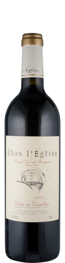 Clos L'Eglise Côte de Castillon 2000 - Clos L'Eglise Côte de Castillon 2000 -
