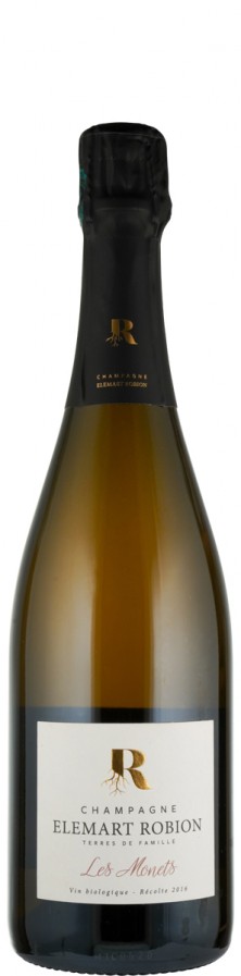 Champagne Blanc de Noirs extra brut Les Monets 2016 Biowein - FR-BIO-01 - Elemart Robion