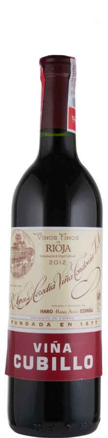 Rioja Crianza tinto Vina Cubillo 2012  - Tondonia - R. López de Heredia Vina Tondonia