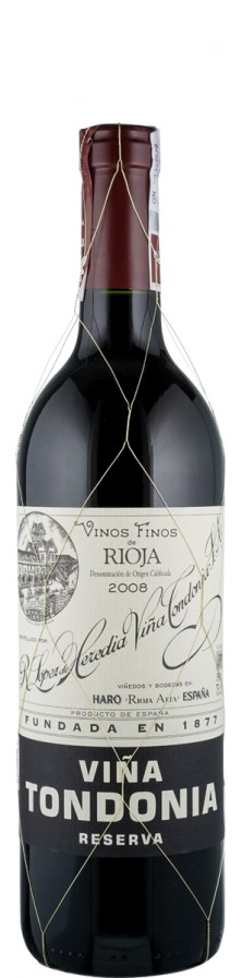 Rioja Reserva tinto Vina Tondonia 2008  - Tondonia - R. López de Heredia Vina Tondonia