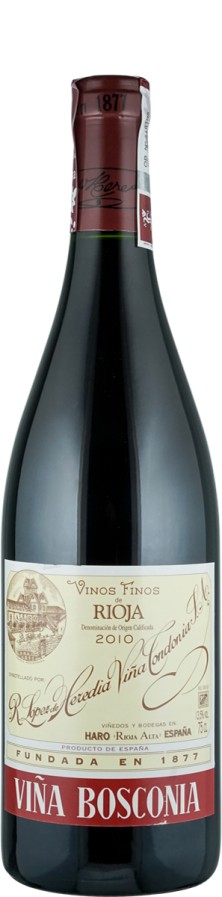 Rioja Reserva tinto Bosconia 2010  - Tondonia - R. López de Heredia Vina Tondonia