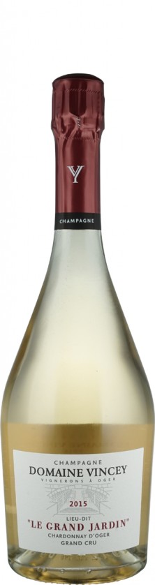 Champagne Millésime Grand Cru Blanc de Blancs brut nature &quot;Le Grand Jardin&quot; 2015  - Domaine Vincey