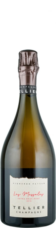 Champagne Rosé extra brut Les Massales 2016 - Tellier Champagne Rosé extra brut Les Massales 2016 - Tellier