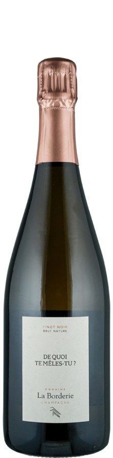Champagne Blanc de Noirs extra brut 'De quoi te mêles-tu?' - La Borderie Champagne Blanc de Noirs extra brut 'De quoi te mêles-tu?' - La Borderie