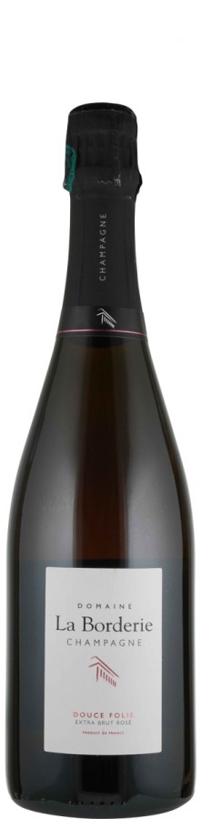 Champagne Rosé de Saignée extra brut Cuvée Douce Folie - La Borderie Champagne Rosé de Saignée extra brut Cuvée Douce Folie - La Borderie