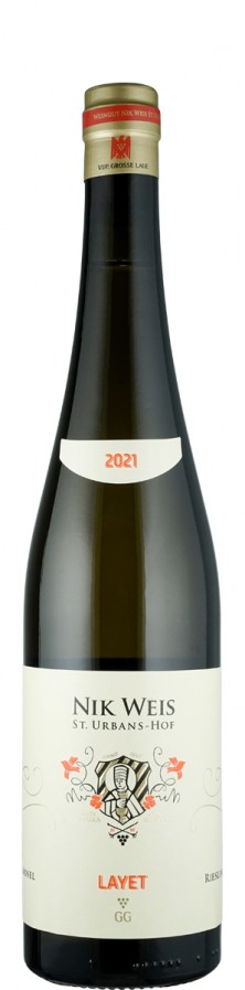 Riesling GG - Großes Gewächs Mehringer Layet 2021 - Nik Weis, St. Urbans-Hof Riesling GG - Großes Gewächs Mehringer Layet 2021 - Nik Weis, St. Urbans-Hof