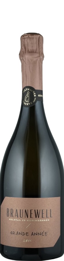 Grande Année Chardonnay Blanc de Blancs brut nature Sekt - traditionelle Flaschengärung 2015  - Braunewell