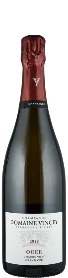 Champagne Grand Cru Blanc de Blancs brut nature Oger 2018 - Domaine Vincey Champagne Grand Cru Blanc de Blancs brut nature Oger 2018 - Domaine Vincey