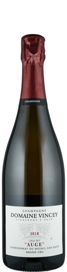 Champagne Grand Cru Millésime Blanc de Blancs brut nature Auge 2018  - Domaine Vincey