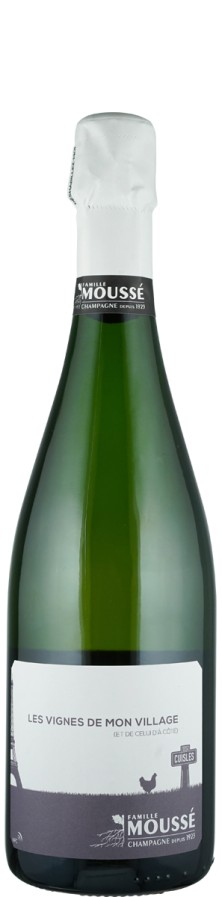 Champagne Blanc de Noirs brut nature Les vignes de mon village   - Moussé Fils