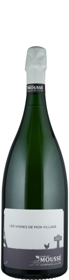 Champagne Blanc de Noirs brut nature Les vignes de mon village - MAGNUM   - Moussé Fils