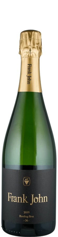 Riesling Sekt brut 36 Traditionelle Flaschengärung 2019 Biowein - DE-ÖKO-003 - John, Frank