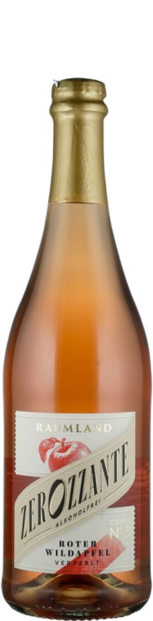 Zerozzante - Cuvée No. 3 - roter Wildapfel verperlt - alkoholfrei   - Raumland
