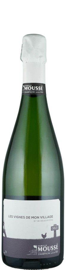 Champagne Blanc de Noirs brut nature Les vignes de mon village - Longue Garde - Moussé Fils Champagne Blanc de Noirs brut nature Les vignes de mon village - Longue Garde - Moussé Fils