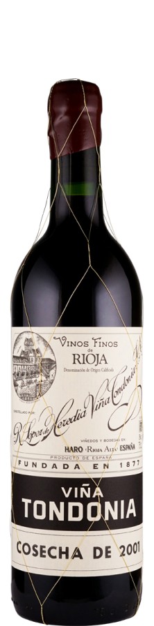 Rioja Gran Reserva tinto Vina Tondonia 2001  - Tondonia - R. López de Heredia Vina Tondonia