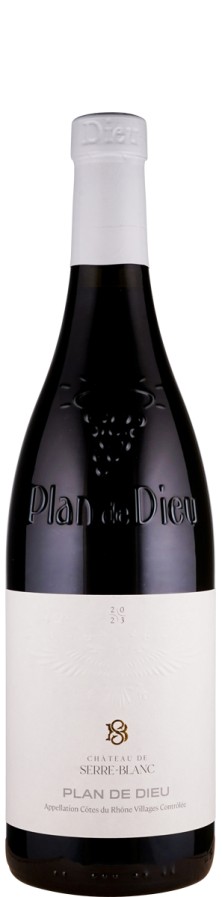 Côtes du Rhône Villages Plan de Dieu 2023 Biowein - FR-BIO-01 - Château de Serre-Blanc Côtes du Rhône Villages Plan de Dieu 2023 Biowein - FR-BIO-01 - Château de Serre-Blanc