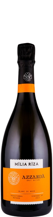 Blanc de Noirs brut nature Azzardà 2022 Biowein - GR-BIO-18 - Milia Riza Blanc de Noirs brut nature Azzardà 2022 Biowein - GR-BIO-18 - Milia Riza