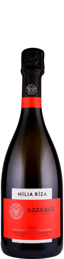 Rosé brut nature Azzardà 2022 Biowein - GR-BIO-18 - Milia Riza Rosé brut nature Azzardà 2022 Biowein - GR-BIO-18 - Milia Riza