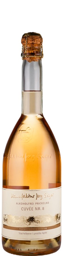 Prisecco alkoholfrei Cuvée Nr. 8 Stachelbeere, unreifer Apfel - Manufaktur Jörg Geiger Prisecco alkoholfrei Cuvée Nr. 8 Stachelbeere, unreifer Apfel - Manufaktur Jörg Geiger