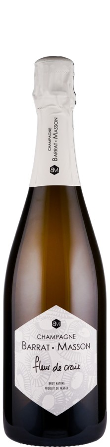Champagne Blanc de Blancs brut nature Fleur de Craie 2021 Biowein - FR-BIO-01 - Barrat-Masson