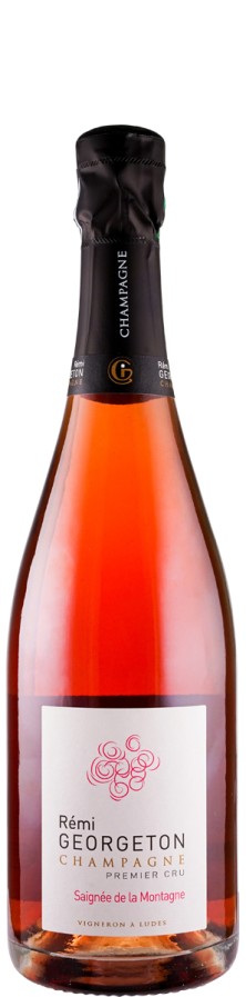 Champagne Premier Cru Rosé extra brut Saignée de la Montagne  Biowein - FR-BIO-01 - Georgeton, Remi